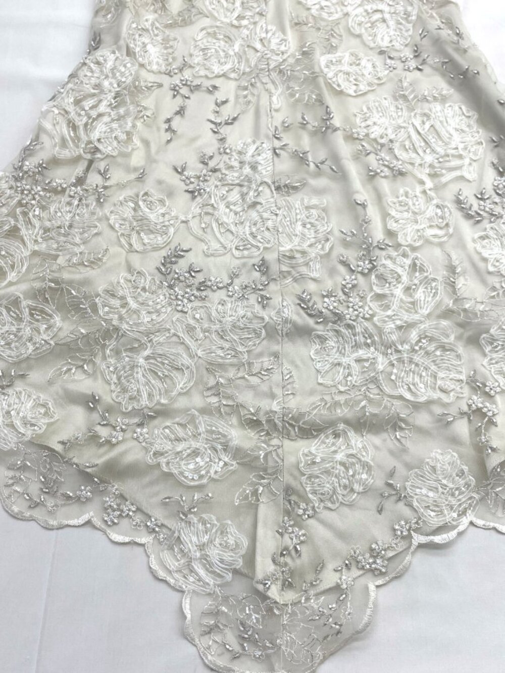 Claire Pettibone Embroidered Lace Sheath Wedding Gown - Picture 5 of 12